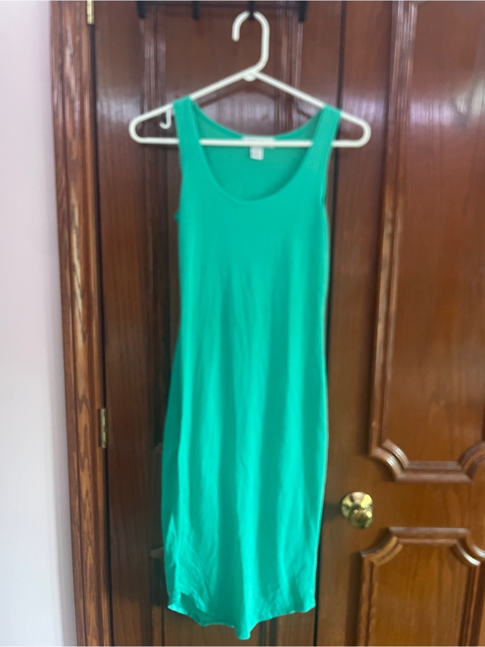 Everyday Sleeveless Maxi Dress in Teal Green - Women's Tank Style